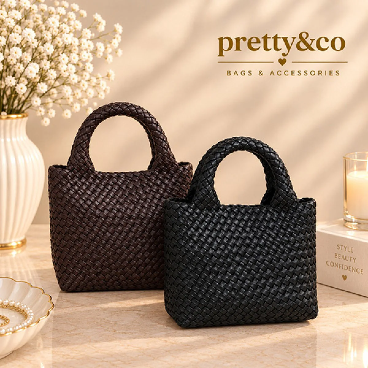 Woven tote bag
