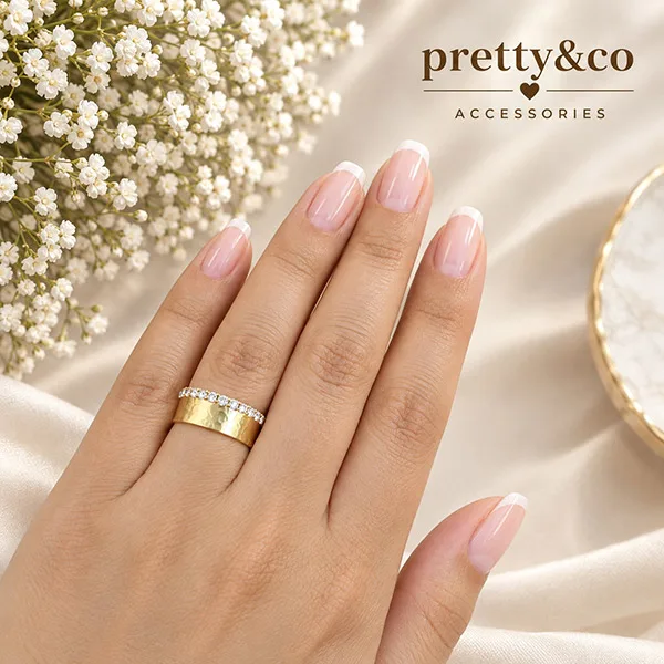 Crystal top Strip Ring