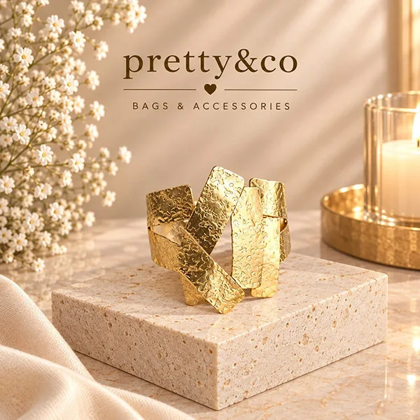 Golden ribbon cuff