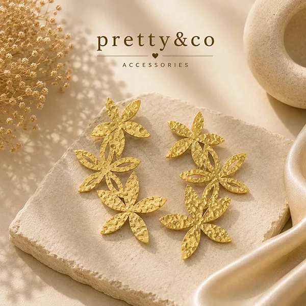 Long Flower earrings