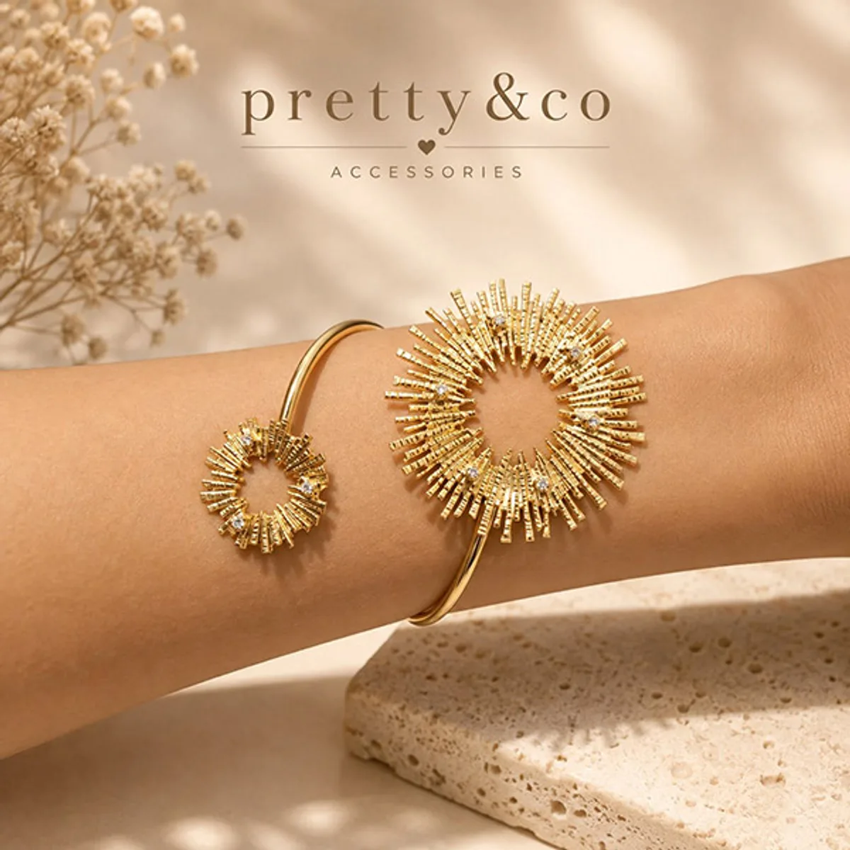 Shiny sun bracelet