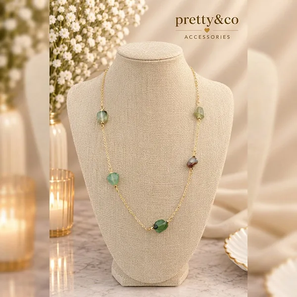 Short stones necklace 5