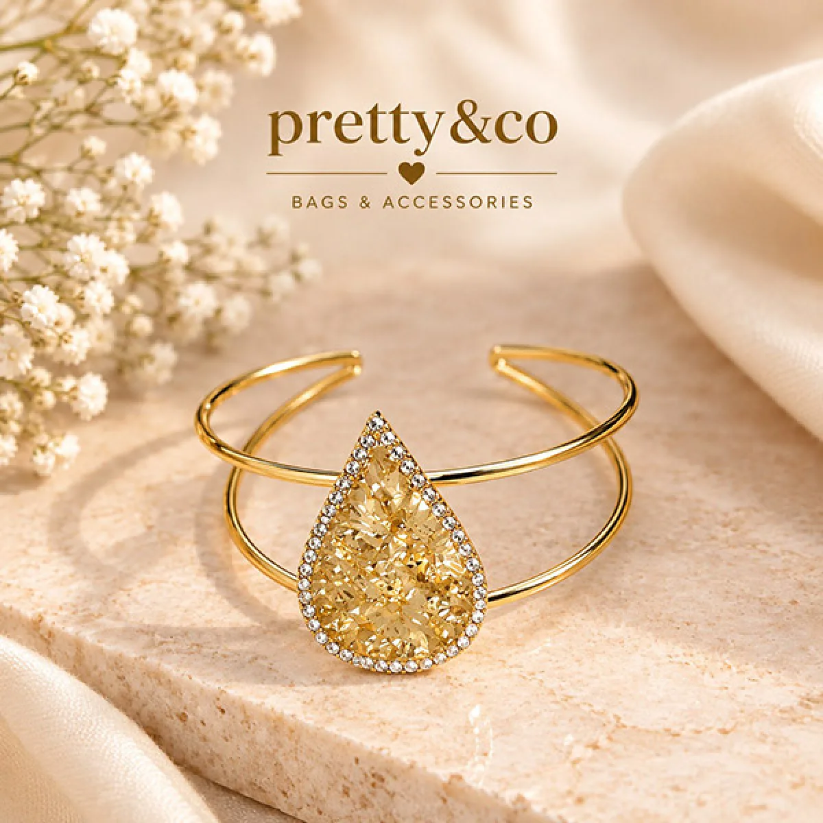 Drop tear bracelet