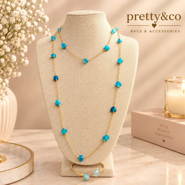 Turquoise layers in a boutique set