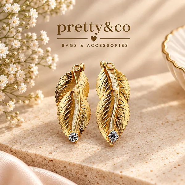 hard leaves earrings