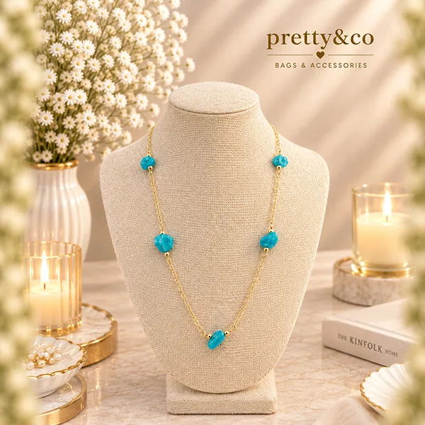Short stones necklace 3
