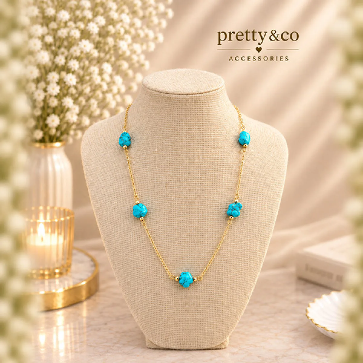 Short stones necklace