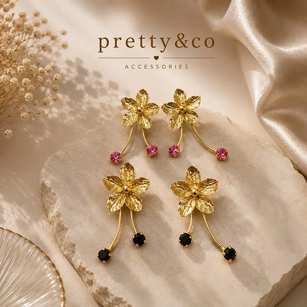 Flower earrings