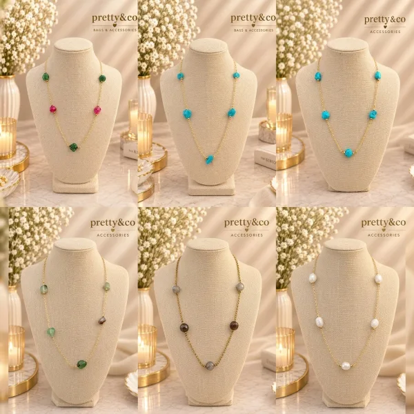 Short stones necklace