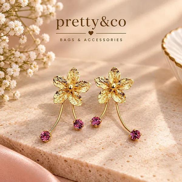 Flower earrings 3