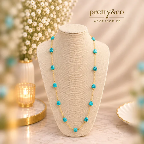 Long stones necklace 5