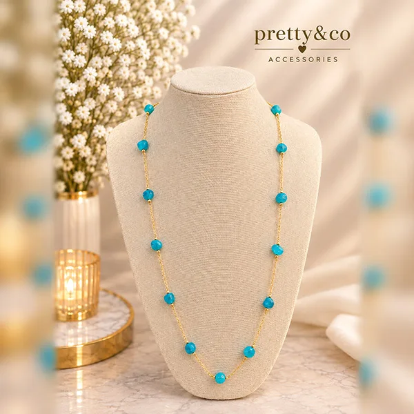 Long stones necklace 6