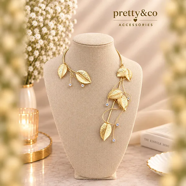 hard leaves necklace