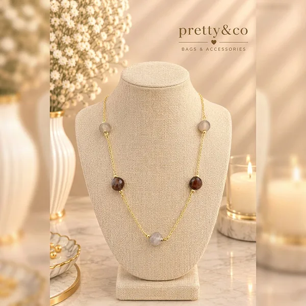 Short stones necklace 6