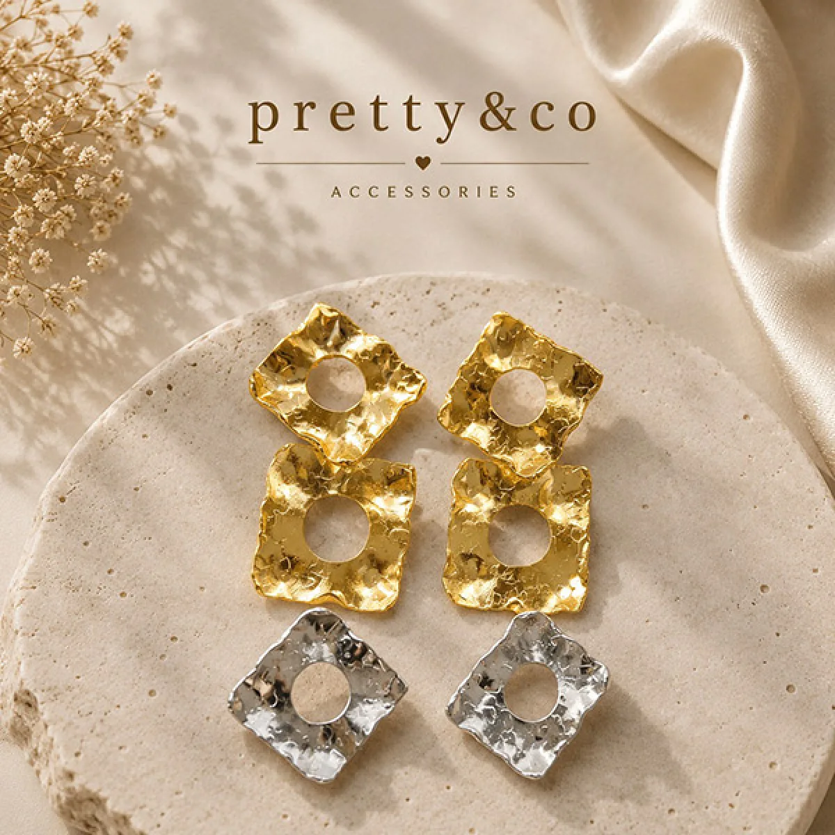 Crystal Petal Earrings