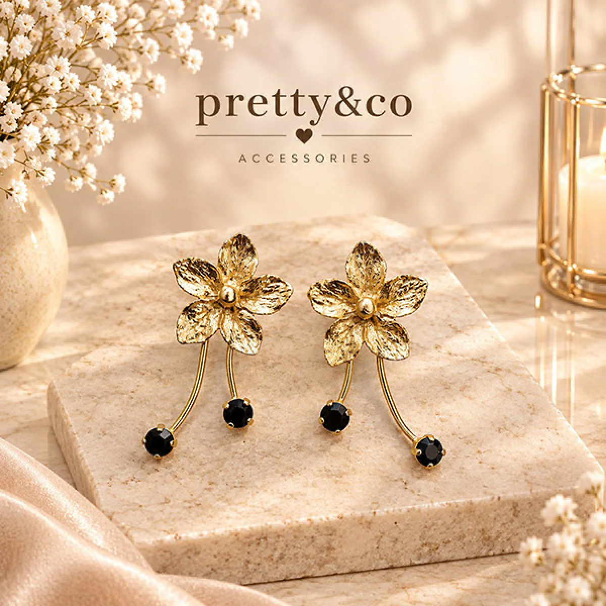 Flower earrings
