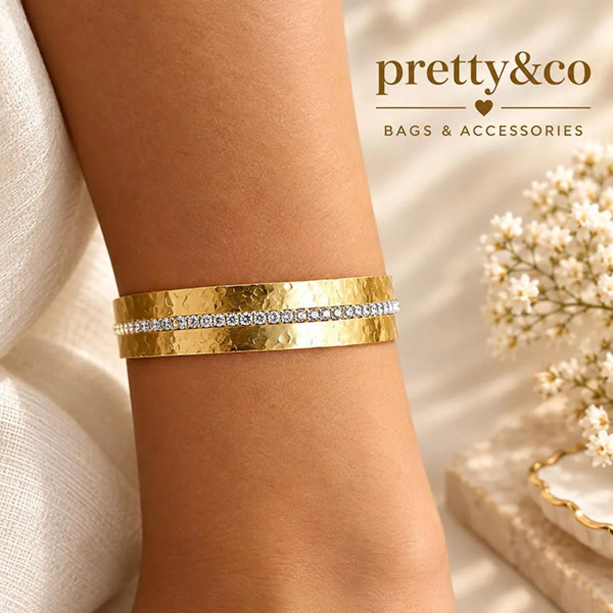 Crystal middle Strip bracelet